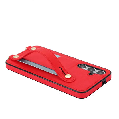 For Samsung Galaxy S24 Case Card Slot PU Leather+TPU Scratch-resistant Phone Shell