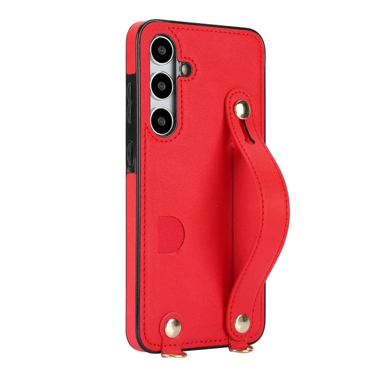 For Samsung Galaxy S24 Case Card Slot PU Leather+TPU Scratch-resistant Phone Shell