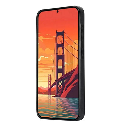 For Samsung Galaxy S24 Case Card Slot PU Leather+TPU Scratch-resistant Phone Shell