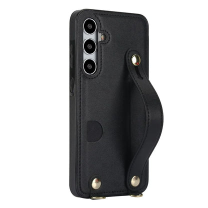 For Samsung Galaxy S24 Case Card Slot PU Leather+TPU Scratch-resistant Phone Shell
