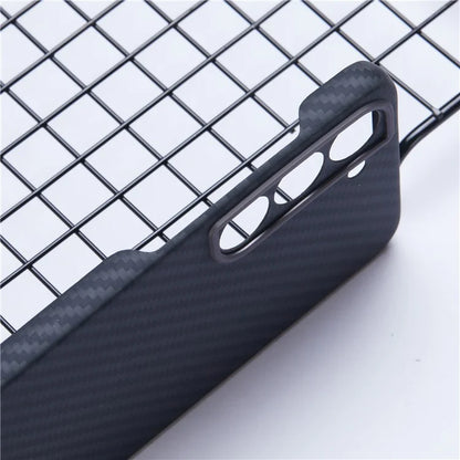 For Samsung Galaxy S22+ 5G Case 1500D Texture Aramid Fiber Phone Cover with Metal Lens Frame, Black