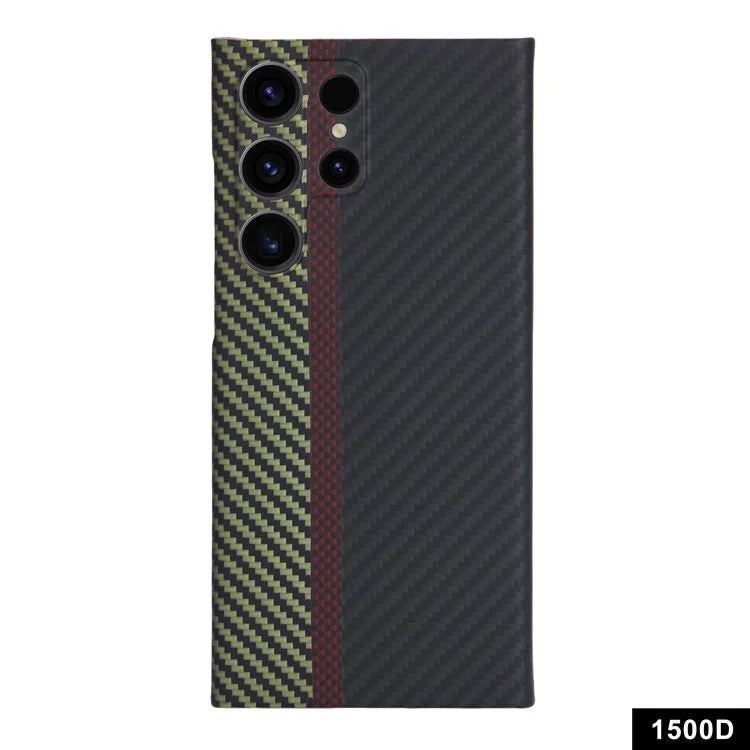 For Samsung Galaxy S22 Ultra 5G Cell Phone Case Aramid Fiber 1500D Texture 3-Color Phone Cover