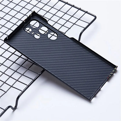 For Samsung Galaxy S22 Ultra 5G Cell Phone Case Aramid Fiber 1500D Texture 3-Color Phone Cover