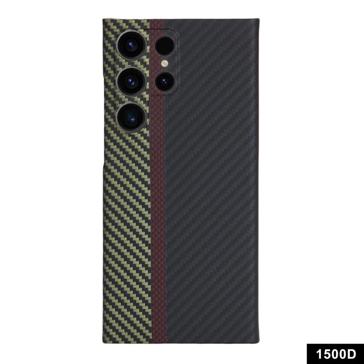 Aramid Fiber Protective Case for Samsung Galaxy S24 Ultra 1500D Texture 3-Color Phone Cover
