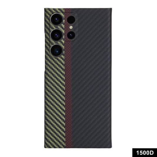 Aramid Fiber Protective Case for Samsung Galaxy S24 Ultra 1500D Texture 3-Color Phone Cover