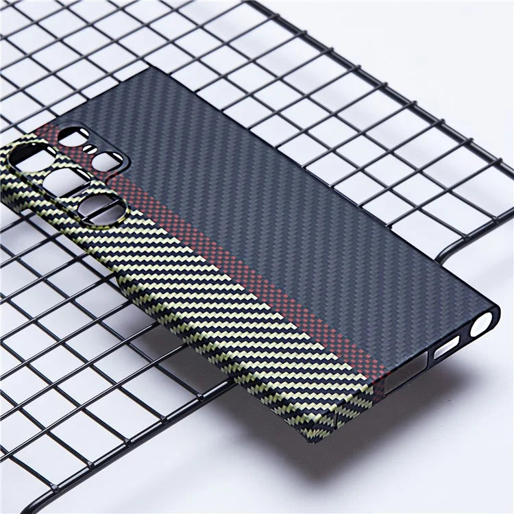 Aramid Fiber Protective Case for Samsung Galaxy S24 Ultra 1500D Texture 3-Color Phone Cover