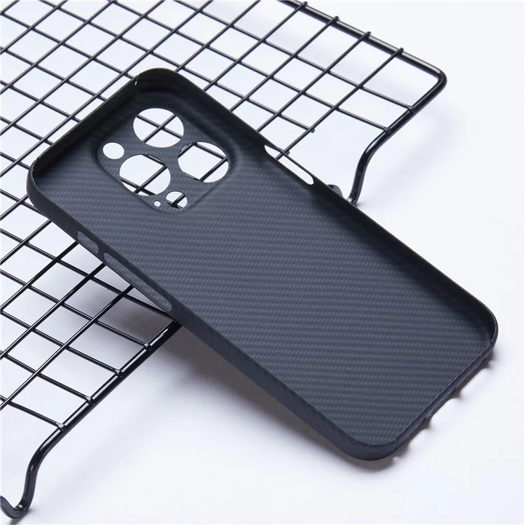 For iPhone 13 Pro Max Case 600D Fine Texture Aramid Fiber Phone Cover (Precise Lens Hole)