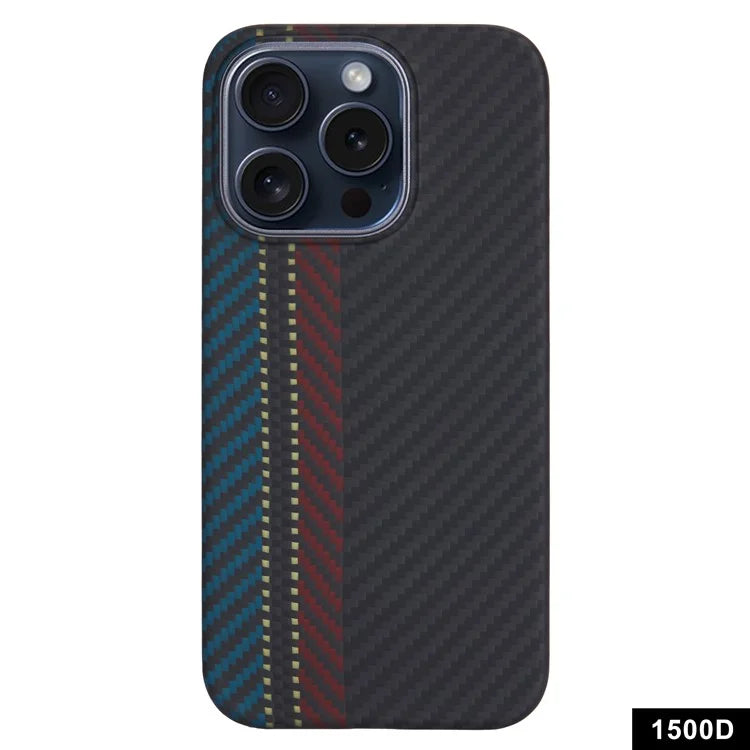 For iPhone 14 Pro Max Aramid Fiber Case Shockproof 1500D Texture Slim Phone Shell