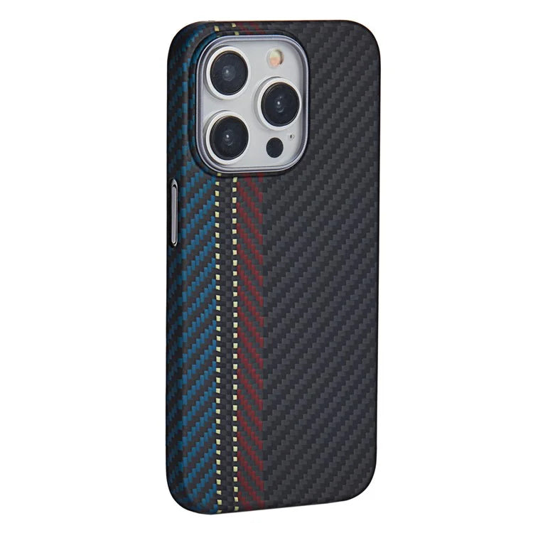 For iPhone 14 Pro Max Aramid Fiber Case Shockproof 1500D Texture Slim Phone Shell