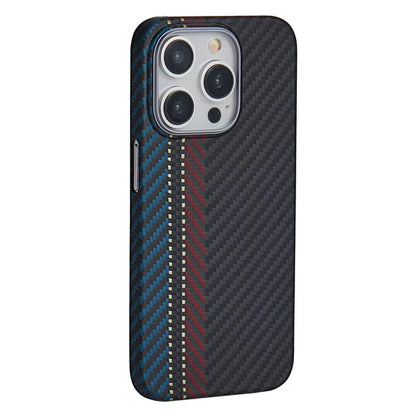 For iPhone 14 Pro Max Aramid Fiber Case Shockproof 1500D Texture Slim Phone Shell