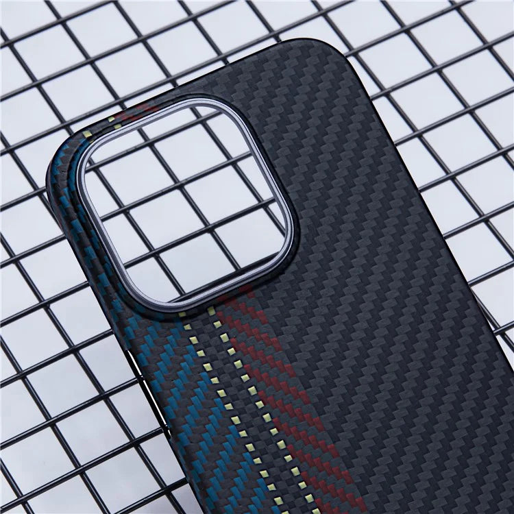 For iPhone 14 Pro Max Aramid Fiber Case Shockproof 1500D Texture Slim Phone Shell