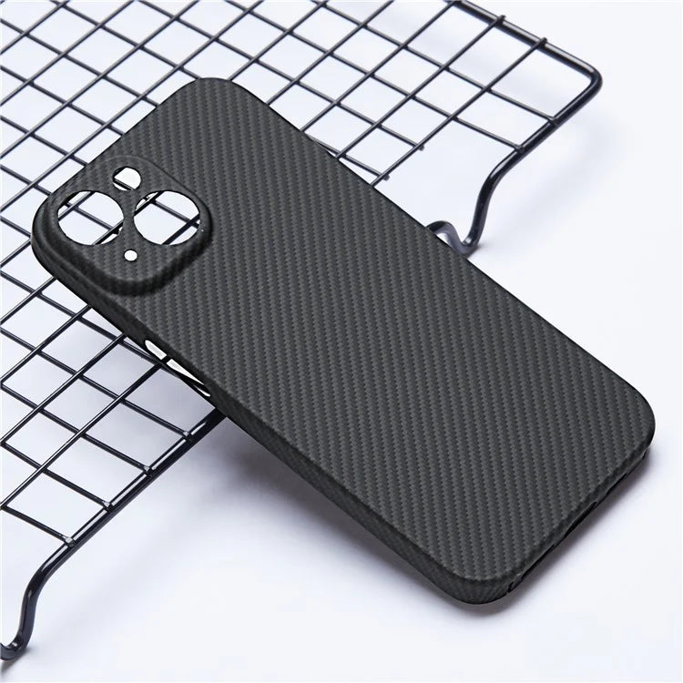 Aramid Fiber Cover for iPhone 13 Case 600D Fine Texture Shell Compatible with MagSafe (Precise Lens Hole)