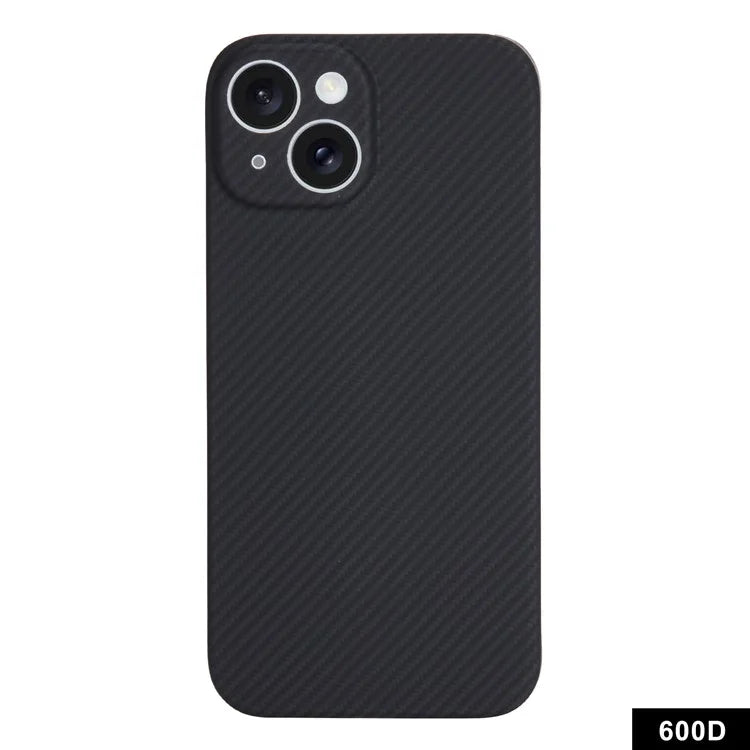 Compatible with MagSafe for iPhone 15 Plus Aramid Fiber Case 600D Fine Texture Phone Cover (Precise Lens Hole)