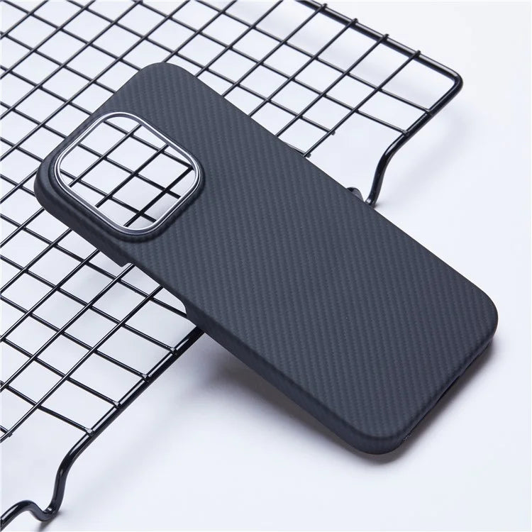 For iPhone 14 Pro Case Compatible with MagSafe 600D Fine Texture Aramid Fiber Phone Case