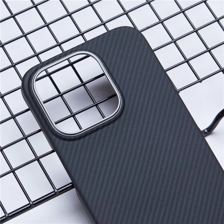 For iPhone 14 Pro Case Compatible with MagSafe 600D Fine Texture Aramid Fiber Phone Case