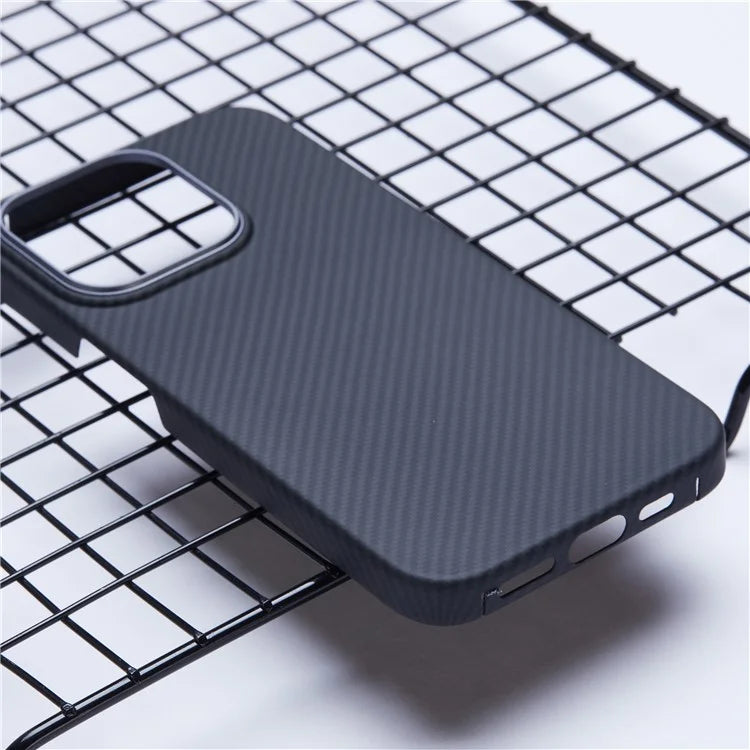 For iPhone 14 Pro Case Compatible with MagSafe 600D Fine Texture Aramid Fiber Phone Case