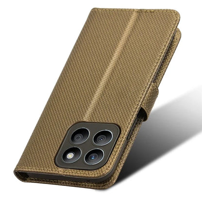 For Honor X8b 4G Cell Phone Case Wallet Leather Cover Diamond Texture Shockproof Shell