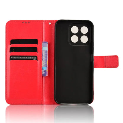 For Honor X8b 4G Cell Phone Case Magnetic Clasp Leather Protective Cover with Wallet Stand