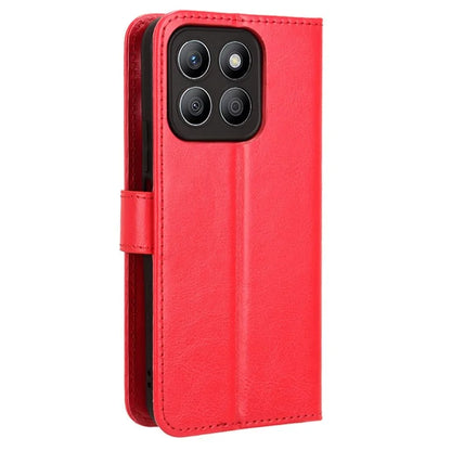 For Honor X8b 4G Cell Phone Case Magnetic Clasp Leather Protective Cover with Wallet Stand
