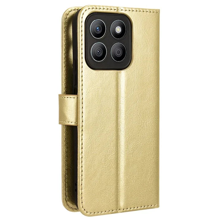 For Honor X8b 4G Cell Phone Case Magnetic Clasp Leather Protective Cover with Wallet Stand