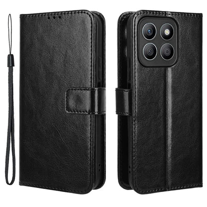 For Honor X8b 4G Cell Phone Case Magnetic Clasp Leather Protective Cover with Wallet Stand
