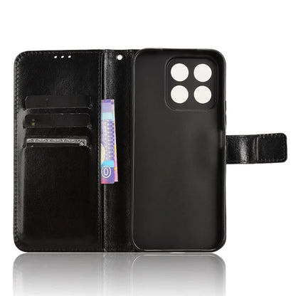 For Honor X8b 4G Cell Phone Case Magnetic Clasp Leather Protective Cover with Wallet Stand