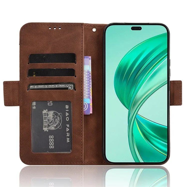 For Honor X8b 4G PU Leather Phone Case Stand Mobile Cover with Multiple Card Slots