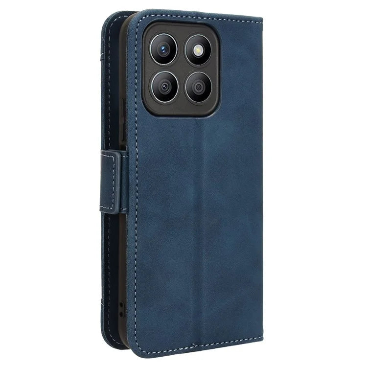 For Honor X8b 4G PU Leather Phone Case Stand Mobile Cover with Multiple Card Slots
