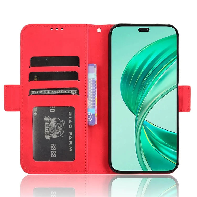 For Honor X8b 4G PU Leather Phone Case Stand Mobile Cover with Multiple Card Slots