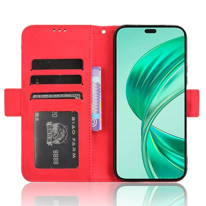 For Honor X8b 4G PU Leather Phone Case Stand Mobile Cover with Multiple Card Slots