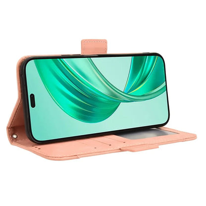 For Honor X8b 4G PU Leather Phone Case Stand Mobile Cover with Multiple Card Slots