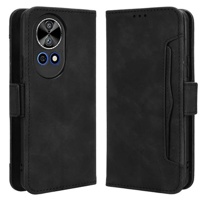 For Huawei nova 12 5G Case Anti-Scratch PU Leather Phone Shell Stand Multiple Card Slots Cover
