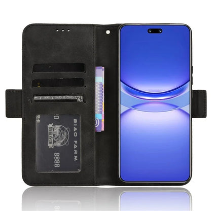 For Huawei nova 12 5G Case Anti-Scratch PU Leather Phone Shell Stand Multiple Card Slots Cover
