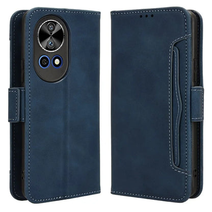 For Huawei nova 12 5G Case Anti-Scratch PU Leather Phone Shell Stand Multiple Card Slots Cover