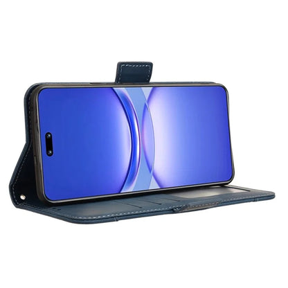 For Huawei nova 12 5G Case Anti-Scratch PU Leather Phone Shell Stand Multiple Card Slots Cover