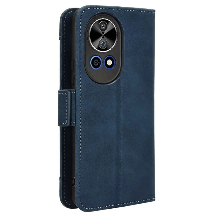 For Huawei nova 12 5G Case Anti-Scratch PU Leather Phone Shell Stand Multiple Card Slots Cover