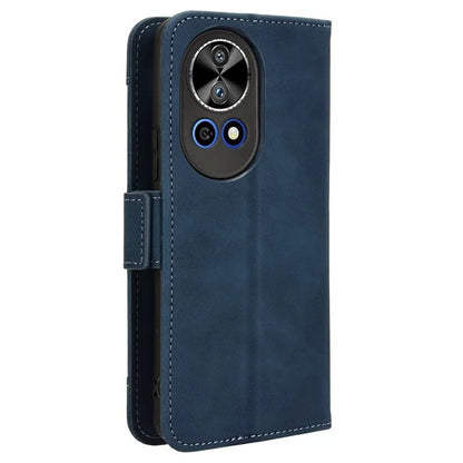 For Huawei nova 12 5G Case Anti-Scratch PU Leather Phone Shell Stand Multiple Card Slots Cover