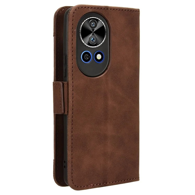 For Huawei nova 12 5G Case Anti-Scratch PU Leather Phone Shell Stand Multiple Card Slots Cover
