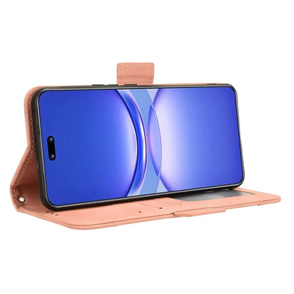 For Huawei nova 12 5G Case Anti-Scratch PU Leather Phone Shell Stand Multiple Card Slots Cover