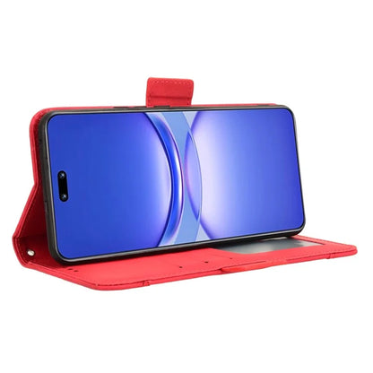 For Huawei nova 12 5G Case Anti-Scratch PU Leather Phone Shell Stand Multiple Card Slots Cover