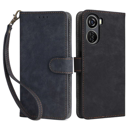 For ZTE Blade V41 Vita 5G / Axon 40 Lite / Blade V40 Design / V50 Design 5G / nubia Neo 5G Leather Case Phone Cover RFID Blocking