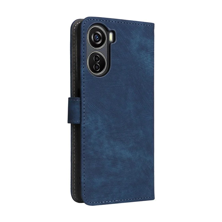 For ZTE Blade V41 Vita 5G / Axon 40 Lite / Blade V40 Design / V50 Design 5G / nubia Neo 5G Leather Case Phone Cover RFID Blocking