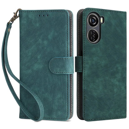 For ZTE Blade V41 Vita 5G / Axon 40 Lite / Blade V40 Design / V50 Design 5G / nubia Neo 5G Leather Case Phone Cover RFID Blocking