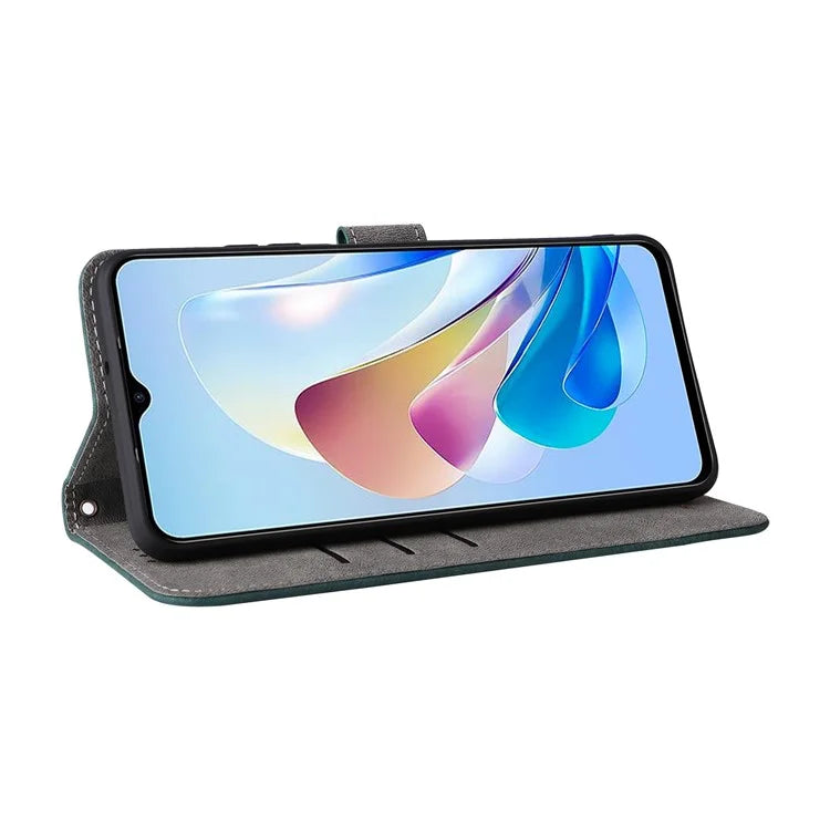 For ZTE Blade V41 Vita 5G / Axon 40 Lite / Blade V40 Design / V50 Design 5G / nubia Neo 5G Leather Case Phone Cover RFID Blocking