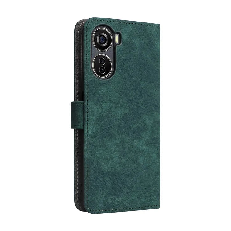 For ZTE Blade V41 Vita 5G / Axon 40 Lite / Blade V40 Design / V50 Design 5G / nubia Neo 5G Leather Case Phone Cover RFID Blocking