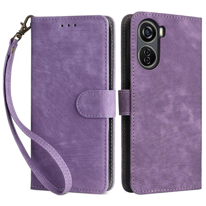 For ZTE Blade V41 Vita 5G / Axon 40 Lite / Blade V40 Design / V50 Design 5G / nubia Neo 5G Leather Case Phone Cover RFID Blocking