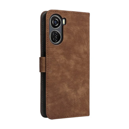 For ZTE Blade V41 Vita 5G / Axon 40 Lite / Blade V40 Design / V50 Design 5G / nubia Neo 5G Leather Case Phone Cover RFID Blocking