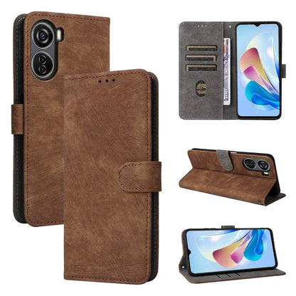 For ZTE Blade V41 Vita 5G / Axon 40 Lite / Blade V40 Design / V50 Design 5G / nubia Neo 5G Leather Case Phone Cover RFID Blocking