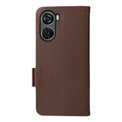 For ZTE Blade V41 Vita 5G / Axon 40 Lite / Blade V40 Design / V50 Design 5G / nubia Neo 5G Case Wallet Phone Cover Litchi Texture