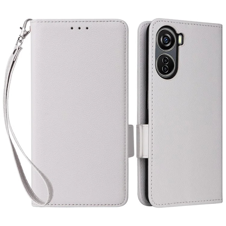 For ZTE Blade V41 Vita 5G / Axon 40 Lite / Blade V40 Design / V50 Design 5G / nubia Neo 5G Case Wallet Phone Cover Litchi Texture